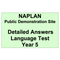 NAPLAN Demo Answers Language Year 5